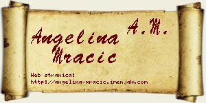 Angelina Mračić vizit kartica